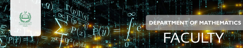 Faculty Department of Mathematics QAU