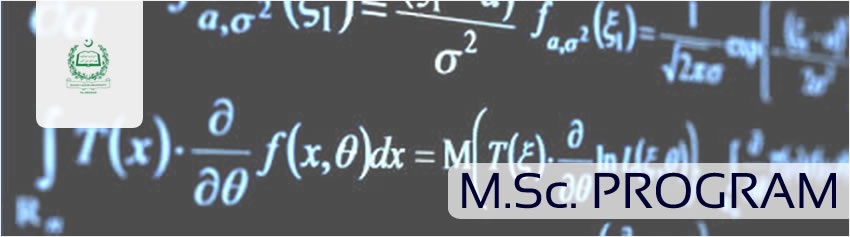 MSc Program - Department of Mathematics