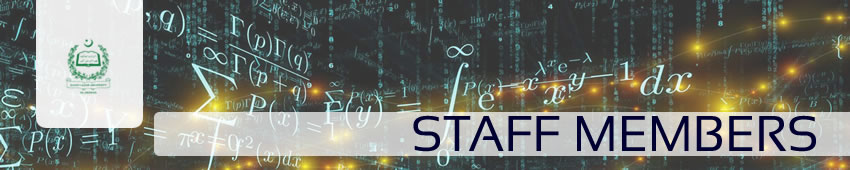 Staff Department of Mathematics QAU